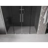 Mexen Velar Duo Schiebeduschtür 200 cm, grafit, gebürsteter Nickel - 871-200-000-42-97