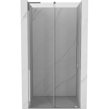 Mexen Velar L Schiebetür-Duschabtrennung 90 cm, transparent, Chrom - 871-090-003-01-01