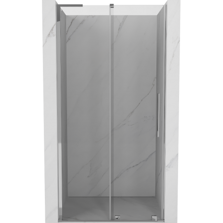 Mexen Velar L Schiebetür Duschwand 120 cm, transparent, Chrom - 871-120-003-01-01