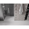 Mexen Velar L Schiebetür Duschabtrennung 90 cm, transparent, weiß - 871-090-003-01-20