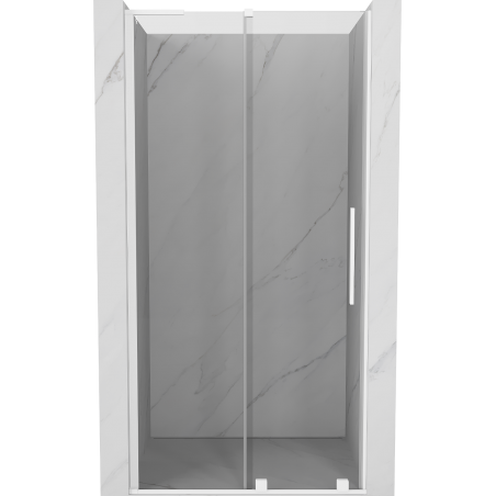 Mexen Velar L Schiebetür 120 cm, transparent, weiß - 871-120-003-01-20