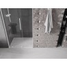 Mexen Velar L Duschabtrennung schiebbar 110 cm, transparent, weiß - 871-110-003-01-20