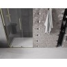 Mexen Velar L Schiebetüren für Dusche 120 cm, transparent, gold - 871-120-003-01-50