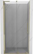 Mexen Velar L Schiebetüren für Dusche 120 cm, transparent, gold - 871-120-003-01-50