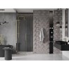 Mexen Velar L Schiebetüren für Dusche 120 cm, transparent, gold - 871-120-003-01-50