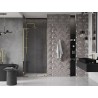 Mexen Velar L Schiebetüren für Dusche 120 cm, transparent, gold - 871-120-003-01-50