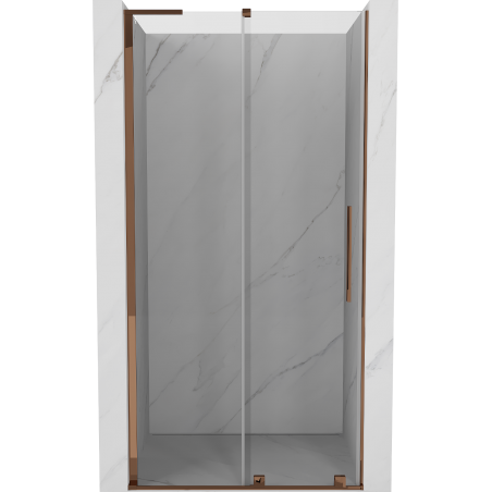 Mexen Velar L Duschschiebetüren 90 cm, transparent, Roségold - 871-090-003-01-60