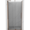 Mexen Velar L Schiebetür Duschabtrennung 120 cm, transparent, Roségold - 871-120-003-01-60