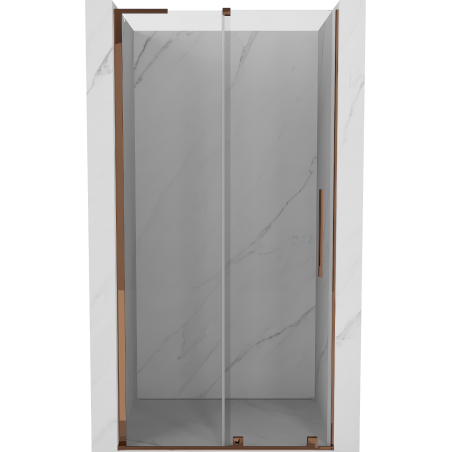 Mexen Velar L Schiebeduschtür 110 cm, transparent, Roségold - 871-110-003-01-60