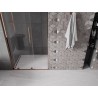 Mexen Velar L Schiebeduschtür 110 cm, transparent, Roségold - 871-110-003-01-60