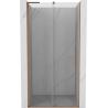 Mexen Velar L Duschschiebetür 90 cm, transparent, gebürstetes Kupfer - 871-090-003-01-65