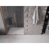 Mexen Velar L Schiebetür Dusch 100 cm, transparent, gebürstetes Kupfer - 871-100-003-01-65