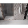 Mexen Velar L Schiebetür Dusch 100 cm, transparent, gebürstetes Kupfer - 871-100-003-01-65