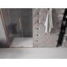 Mexen Velar L Schiebeduschtür 110 cm, transparent, gebürstetes Kupfer - 871-110-003-01-65