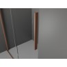 Mexen Velar L Schiebeduschtür 110 cm, transparent, gebürstetes Kupfer - 871-110-003-01-65