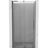 Mexen Velar L Schiebetür 120 cm, transparent, gun gray gebürstet - 871-120-003-01-66