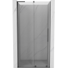 Mexen Velar L Schiebetür 110 cm, transparent, gebürstet in Gun Grey - 871-110-003-01-66