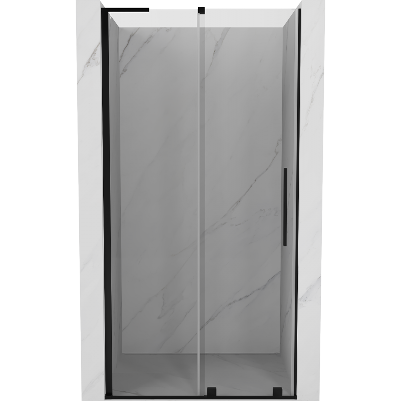 Mexen Velar L Schiebetüren 90 cm, transparent, schwarz - 871-090-003-01-70