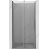 Mexen Velar L Schiebetür für Dusche 90 cm, transparent, Gun Metal - 871-090-003-01-95