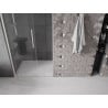 Mexen Velar L Schiebetür für Dusche 90 cm, transparent, gebürsteter Nickel - 871-090-003-01-97