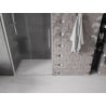 Mexen Velar L Schiebetür 110 cm, transparent, gebürsteter Nickel - 871-110-003-01-97