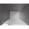 Mexen Velar L Schiebeduschwand 100 cm, Milchglas, Chrom - 871-100-003-31-01