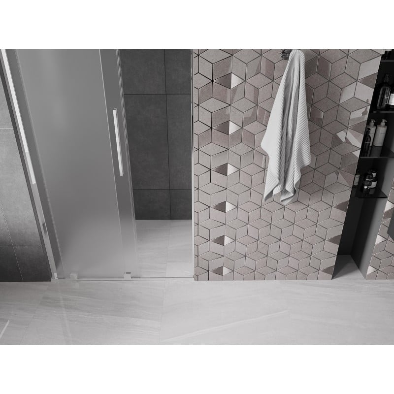 Mexen Velar L Duschschiebetür 90 cm, mattiert, Chrom - 871-090-003-31-01
