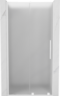 Mexen Velar L Schiebetür Dusche 100 cm, Mattglas, Weiß - 871-100-003-31-20