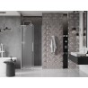 Mexen Velar L Schiebetür für Dusche 90 cm, satiniert, weiß - 871-090-003-31-20