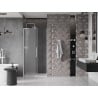 Mexen Velar L Schiebetür Dusche 100 cm, Mattglas, Weiß - 871-100-003-31-20