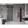 Mexen Velar L Schiebetür Dusche 100 cm, Mattglas, Weiß - 871-100-003-31-20
