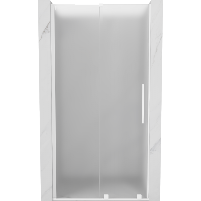 Mexen Velar L Duschschiebetür 110 cm, matt, weiß - 871-110-003-31-20