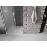 Mexen Velar L Duschschiebetür 120 cm, Frostglas, weiß - 871-120-003-31-20