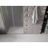Mexen Velar L Schiebetür-Duschwand 90 cm, satiniert, gebürstetes Gold - 871-090-003-31-55