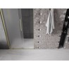 Mexen Velar L Duschschiebetür 110 cm, mattiert, gebürstetes Gold - 871-110-003-31-55