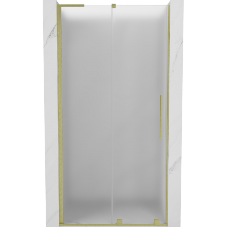Mexen Velar L Schiebetüren 120 cm, mattiert, gebürstetes Gold - 871-120-003-31-55