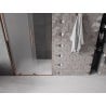 Mexen Velar L Schiebetür-Duschwand 100 cm, Frostglas, Roségold - 871-100-003-31-60
