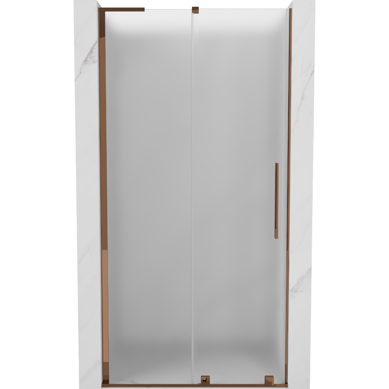 Mexen Velar L Schiebetür Duschwand 110 cm, matt, Roségold - 871-110-003-31-60