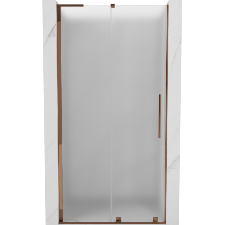 Mexen Velar L Schiebetür Duschwand 110 cm, matt, Roségold - 871-110-003-31-60