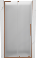 Mexen Velar L Duschschiebetür 110 cm, satiniert, gebürstetes Kupfer - 871-110-003-31-65