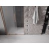 Mexen Velar L Schiebetür für Dusche 120 cm, Mattglas, gebürstetes Kupfer - 871-120-003-31-65