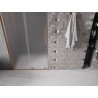 Mexen Velar L Duschschiebetür 110 cm, satiniert, gebürstetes Kupfer - 871-110-003-31-65