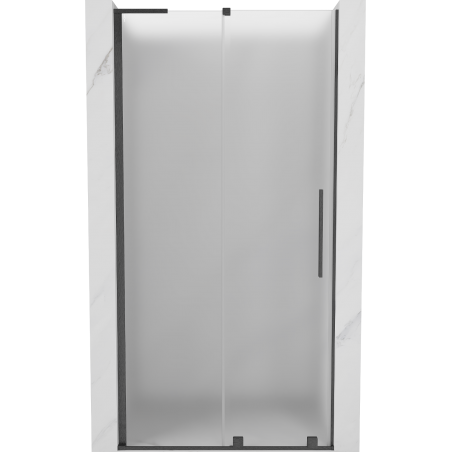 Mexen Velar L Duschschiebetür 90 cm, satiniert, gun gray gebürstet - 871-090-003-31-66