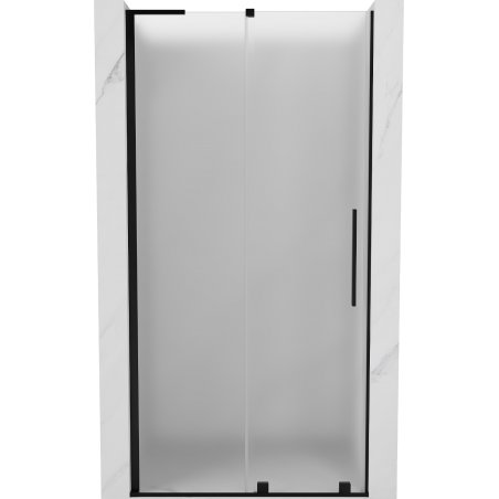 Mexen Velar L Schiebetür 90 cm, satiniert, schwarz - 871-090-003-31-70