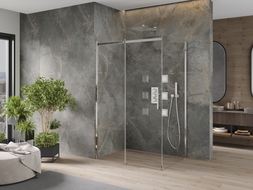 Mexen Omega Duschkabine Schiebetür 120 x 90 cm, transparent, chrom - 825-120-090-01-00