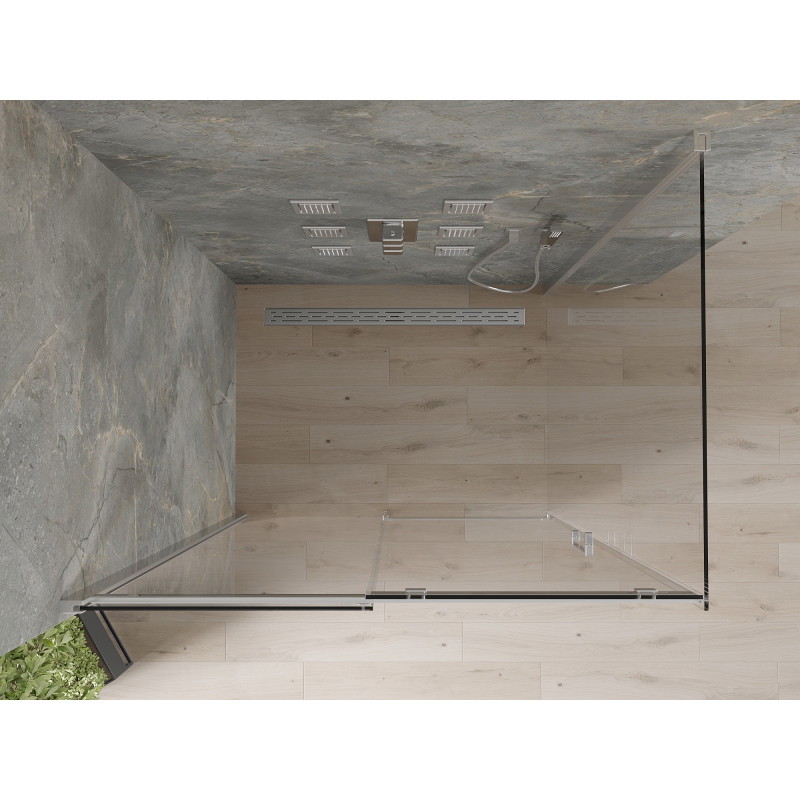 Mexen Omega Schiebetür-Duschkabine 120 x 90 cm, transparent, Chrom - 825-120-090-01-00