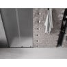 Mexen Velar L Schiebetür für Dusche 90 cm, Frostglas, Gun Metal - 871-090-003-31-95