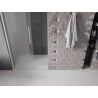 Mexen Velar L Duschschiebetür 110 cm, Frost, Gebürsteter Nickel - 871-110-003-31-97