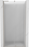 Mexen Velar L Duschschiebetür 110 cm, Frost, Gebürsteter Nickel - 871-110-003-31-97