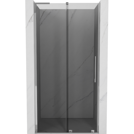 Mexen Velar L Schiebetür Duschabtrennung 120 cm, Grafit, Chrom - 871-120-003-41-01